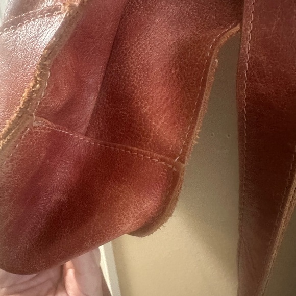 Bed Stu Bruna Stitched Tanned Leather Satchel Bag - Picture 5 of 8